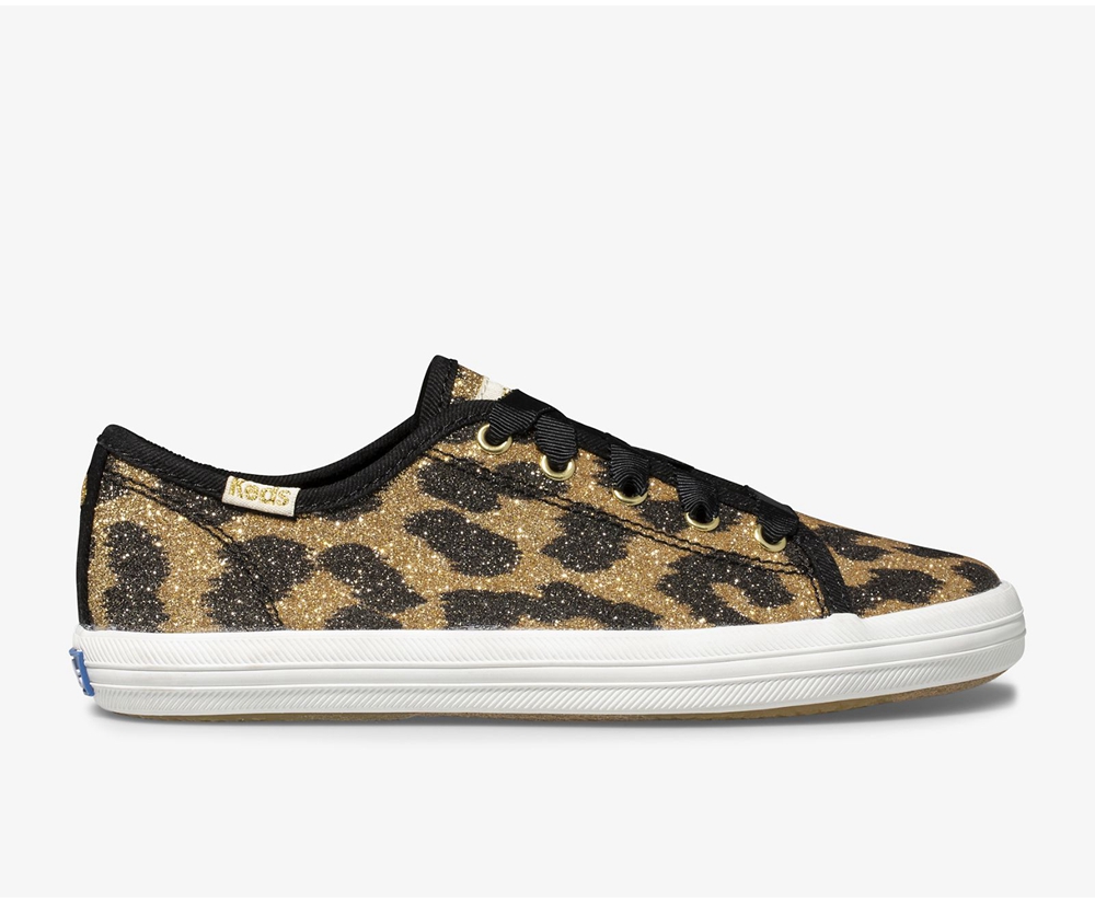 Keds Kids Sneakers Leopard - Kate Spade new york Kickstart Glitter Leopard - 598OCQTXG